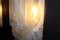 Large Murano Glass Wall Lights in Alabaster, 1990, Set of 2 7