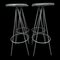 Stool Created by Lluis Pau, 1990s, Set of 4 5