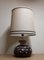 Large Vintage German Fat Lava Style Table Lamp in Ceramic, 1970s 1