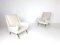 White Armchairs, 1950s, Set of 2 1