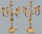 Kerzenhalter aus Vergoldeter Bronze, 19. Jh., 2er Set 2