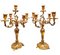 Gilded Bronze Candleholders, 19th Century, Set of 2 1