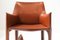 Cab 413 Dining Chairs in Red Leather by Mario Bellini for Cassina, Set of 8 2