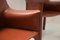 Cab 413 Esszimmerstühle aus rotem Leder von Mario Bellini für Cassina, 8 . Set 8