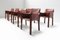 Cab 413 Dining Chairs in Red Leather by Mario Bellini for Cassina, Set of 8 16