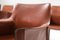 Cab 413 Dining Chairs in Red Leather by Mario Bellini for Cassina, Set of 8, Image 15