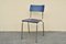 Industrial Blue Dining Chairs, 1970s, Set of 4 3