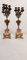 Kerzenhalter aus Vergoldetem Metall & Marmor, Frankreich, 1940er, 2er Set 7