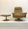 Vintage Buffalo Leather Ds-50 Executive Swivel Armchair and Ottoman from de Sede, 1970s, Set of 2 19