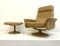 Vintage Buffalo Leather Ds-50 Executive Swivel Armchair and Ottoman from de Sede, 1970s, Set of 2 20