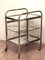 French Art Deco Chromed Bar Cart with Display Case, 1930s 3