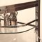 Carrito de bar francés Art Déco cromado con vitrina, años 30, Imagen 11