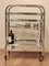 French Art Deco Chromed Bar Cart with Display Case, 1930s, Image 7