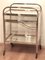 French Art Deco Chromed Bar Cart with Display Case, 1930s 4