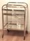 French Art Deco Chromed Bar Cart with Display Case, 1930s, Image 4