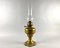 Lámpara de mesa de aceite vintage de latón de Lempereur & Bernard, Bélgica, Imagen 1