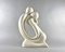 Ceramic Sculpture of Couple Kneeling The Kiss from Gilde Handwerk, Germany 4