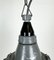 Lámpara colgante industrial gris, antigua URSS, años 60, Imagen 3