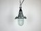 Lámpara colgante industrial gris, antigua URSS, años 60, Imagen 1