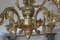 Gold Bronze Cage Chandelier, 1980s, Image 7