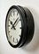 Industrial Black Bakelite Station Wall Clock from TN, 1940s, Image 5