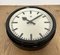 Industrial Black Bakelite Station Wall Clock from TN, 1940s, Image 9