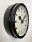 Industrial Black Bakelite Station Wall Clock from TN, 1940s, Image 3