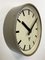 Grey Industrial Factory Wall Clock from Pragotron, 1960s 3