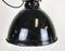 Industrial Bauhaus Black Enamel Pendant Lamp from Elektrosvit, 1930s 4