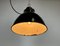 Industrial Bauhaus Black Enamel Pendant Lamp from Elektrosvit, 1930s, Image 14