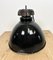 Industrial Bauhaus Black Enamel Pendant Lamp from Elektrosvit, 1930s, Image 9