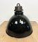 Industrial Bauhaus Black Enamel Pendant Lamp from Elektrosvit, 1930s, Image 11
