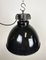 Industrial Bauhaus Black Enamel Pendant Lamp from Elektrosvit, 1930s 8