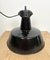 Industrial Black Enamel Factory Lamp with Cast Iron Top, 1960s 13