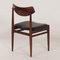 Rosewood Dining Chairs with New Black Leather, 1960s, Set of 4 11