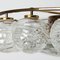 Globe Lights Wave Glass Chandelier attributed to Doria Leuchten, 1965 5