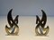 Brass Flame Andirons, 1970s, Set of 2 10