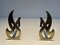 Brass Flame Andirons, 1970s, Set of 2, Image 10