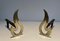 Brass Flame Andirons, 1970s, Set of 2, Image 4