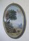 Countryside Scene, Late 1800s, Oval Tempera Painting, Framed 3