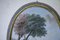 Countryside Scene, Late 1800s, Oval Tempera Painting, Framed, Image 5