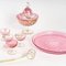 19th Century Pink Crystal Dinner Service 4