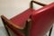 Danish Red Leatherette Desk Chair, 1960s 2