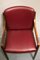 Danish Red Leatherette Desk Chair, 1960s 5