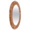 Mid-Century French Riviera Bamboo & Rattan Oval Mirror by Franco Albini, 1960s 1