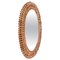 Mid-Century French Riviera Bamboo & Rattan Oval Mirror by Franco Albini, 1960s, Image 1