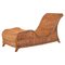 Chaise Longue Mid-Century Moderne en Bambou et Osier, Italie, 1960s 1