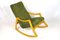 Mid-Century Modern Rocking Chair by Ton with Original Fabric, Czech, 1953 2