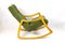 Mid-Century Modern Rocking Chair by Ton with Original Fabric, Czech, 1953, Image 3