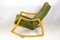 Mid-Century Modern Rocking Chair by Ton with Original Fabric, Czech, 1953 6